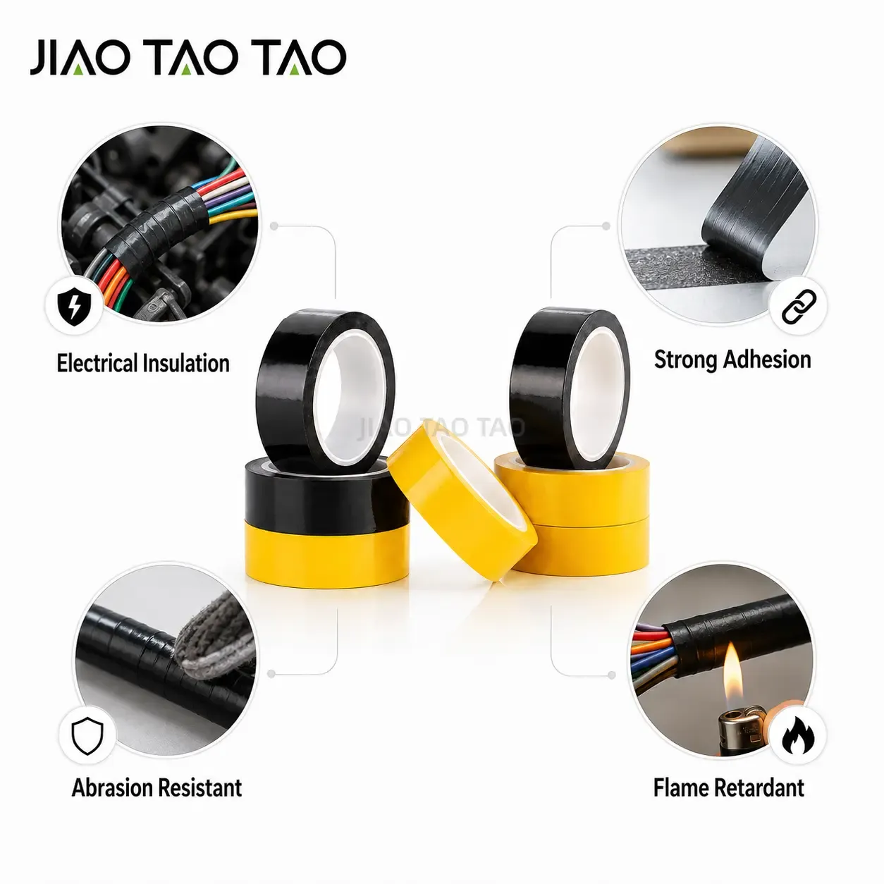 Mylar tape for wire harness wrapping and cable insulation